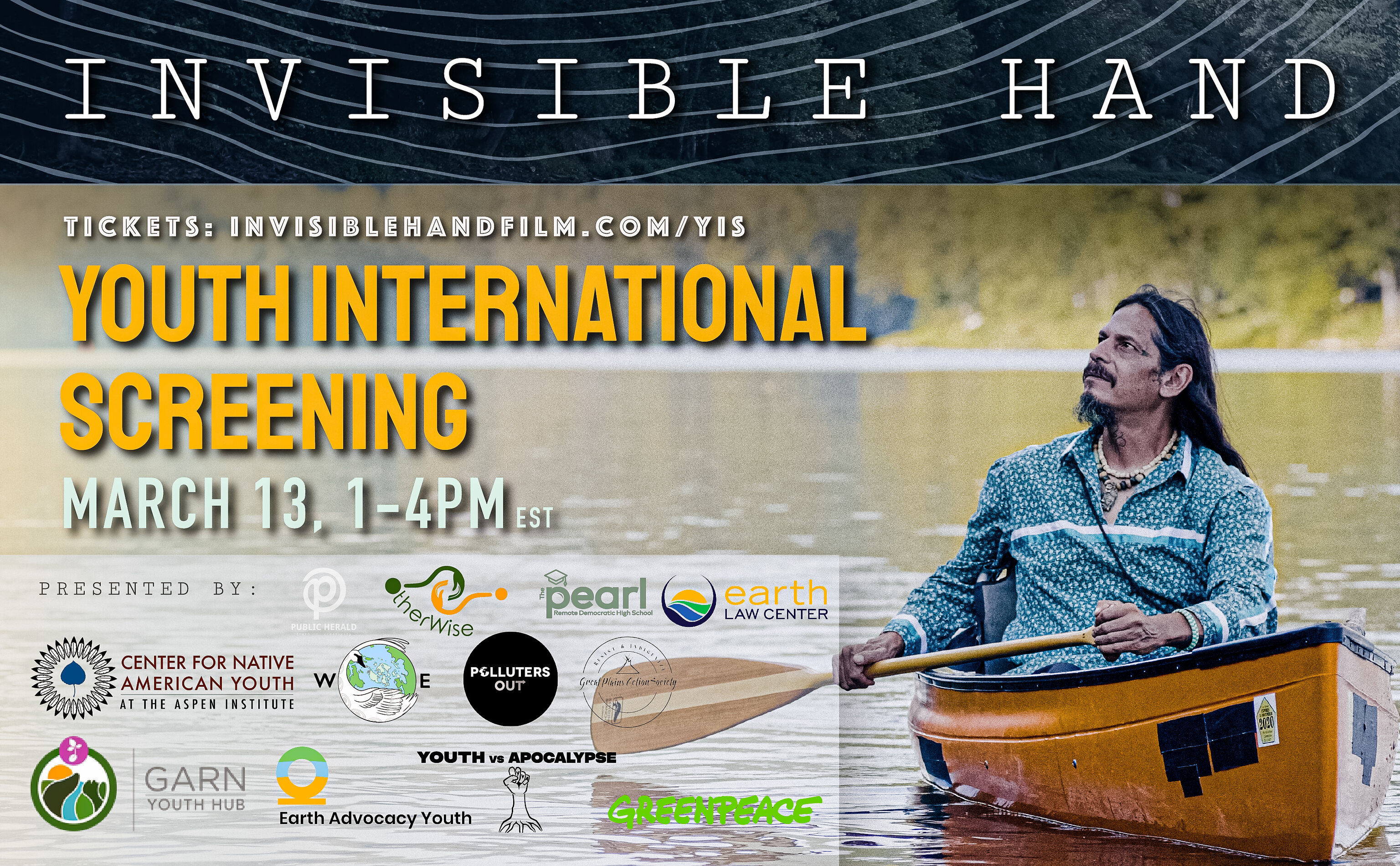 Youth International Screening of Rights of Nature Documentary INVISIBLE HAND