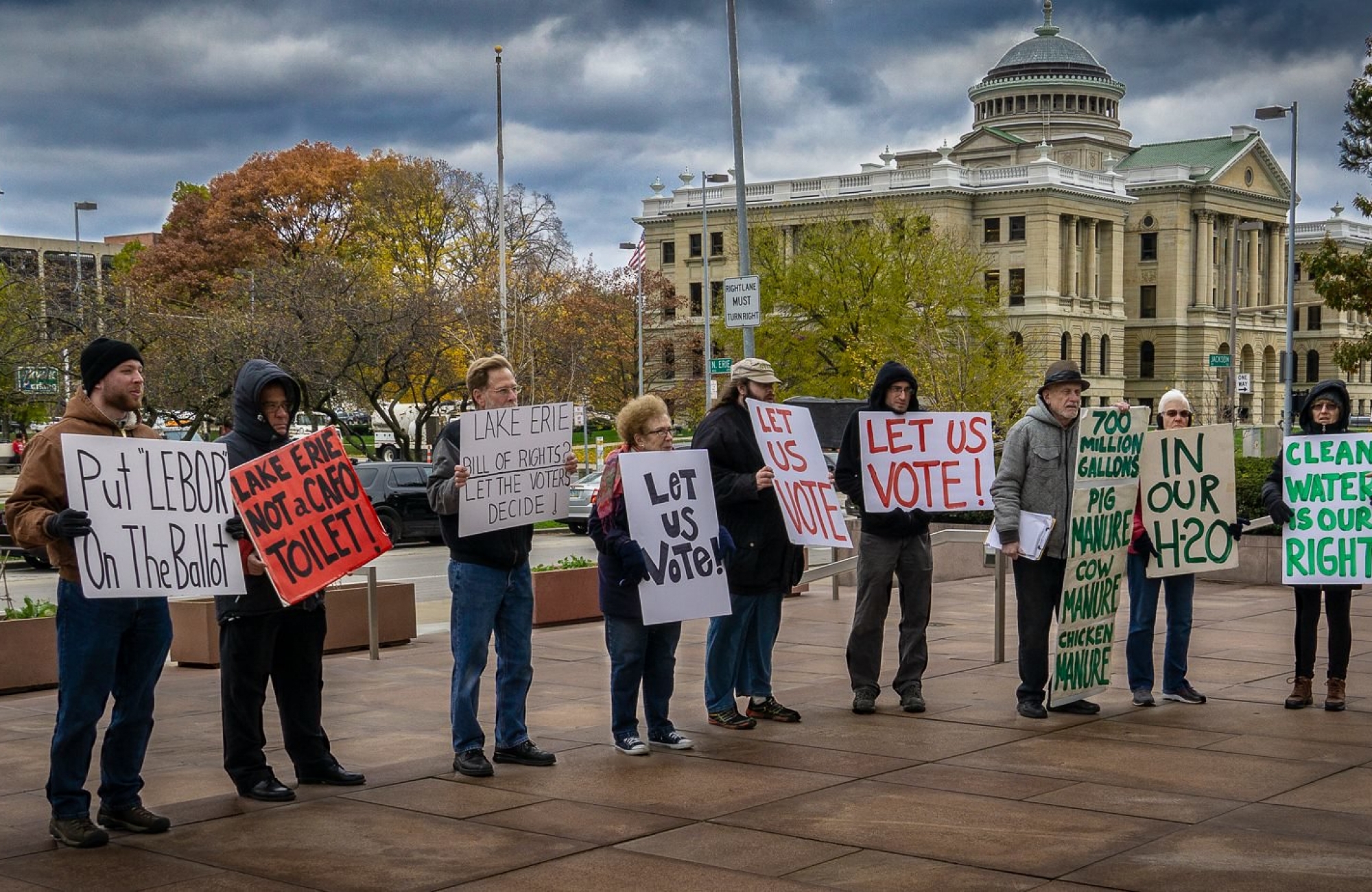 LEBOR Columbus International Film Festival Protest in Columbus Ohio